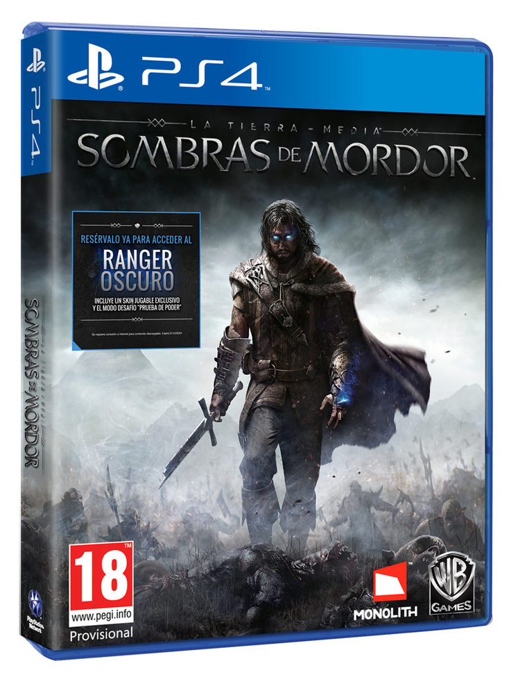 PS4 LA TIERRA MEDIA SOMBRAS DE MORDOR
